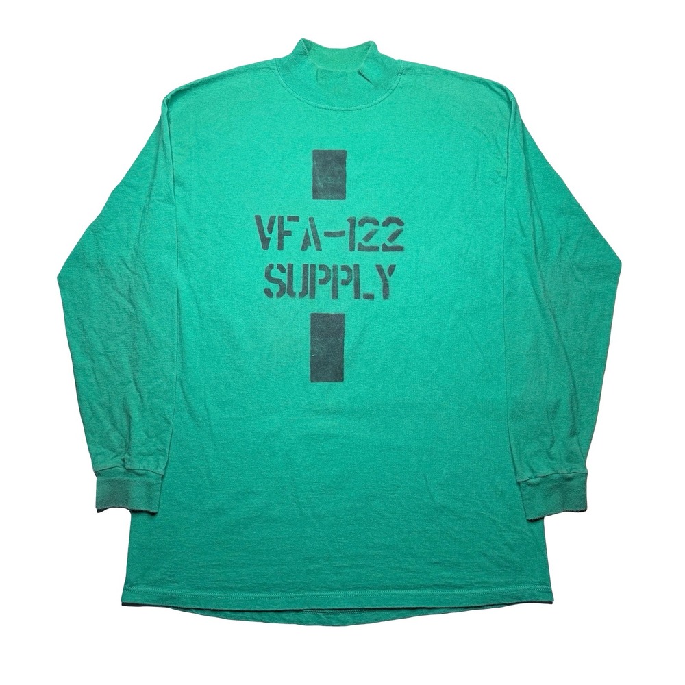 Vintage‎ US Navy VFA-122 Supply mock neck military shirt